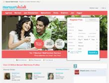 Tablet Screenshot of marwarishaadi.in